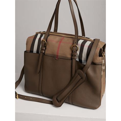 burberry leather changing bag|designer backpack changing bag.